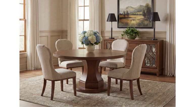 სასადილო მრგვალი მაგიდა Jorlaina – მრგვალი მაგიდა 