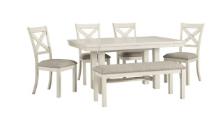 Set Robbinsdale S5 – Dining Table with Bench 