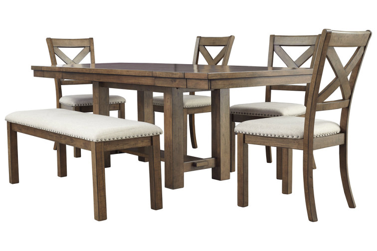 კომპლექტი Moriville S6 • სასადილო ოთახის მაგიდა და სკამები