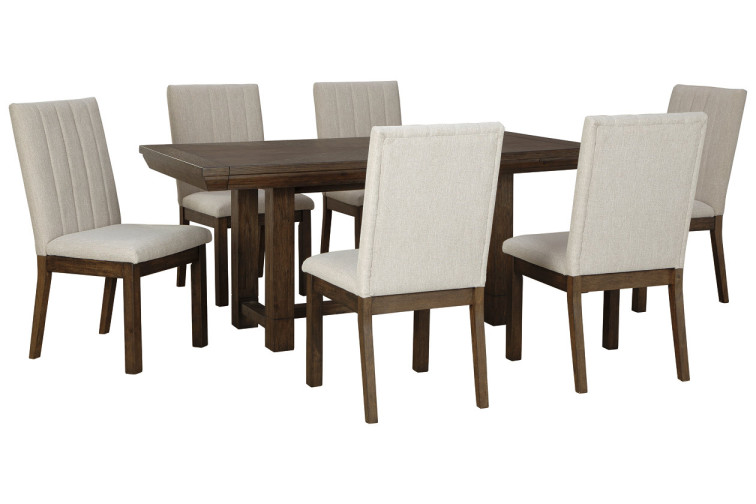კომპლექტი Dellbeck S7 • სასადილო ოთახის მაგიდა და სკამები