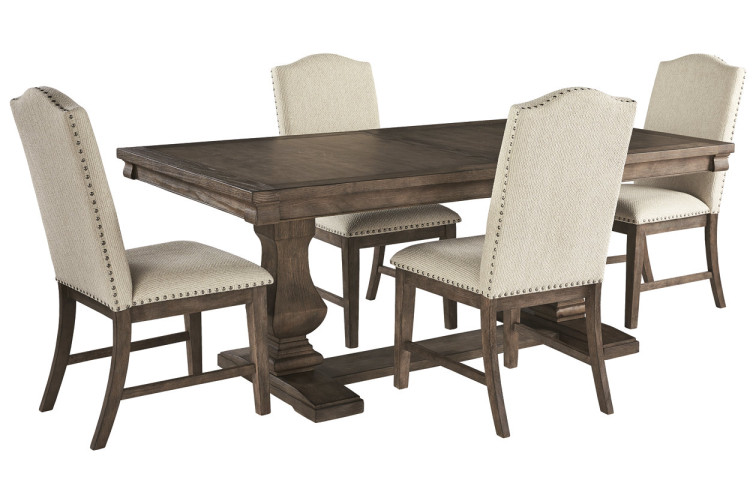კომპლექტო Johnelle S5 • სასადილო ოთახის მაგიდა და სკამები