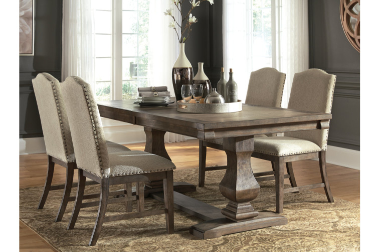 კომპლექტო Johnelle S5 • სასადილო ოთახის მაგიდა და სკამები