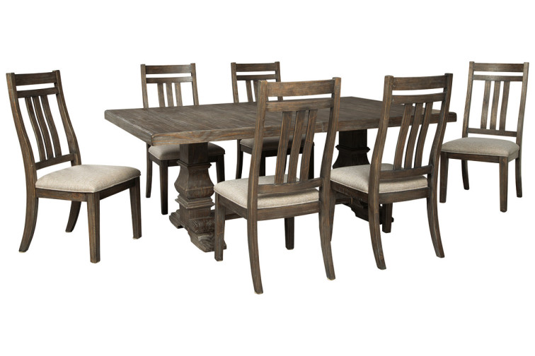 კომპლექტი Wyndahl S7 • სასადილო ოთახის მაგიდა და სკამები