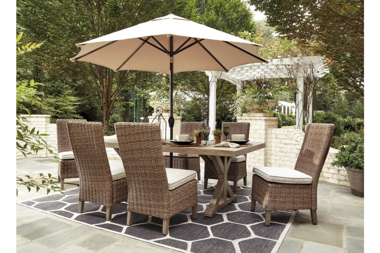Beachcroft Outdoor Dining Table and 6 Chairs • Outdoor Dining